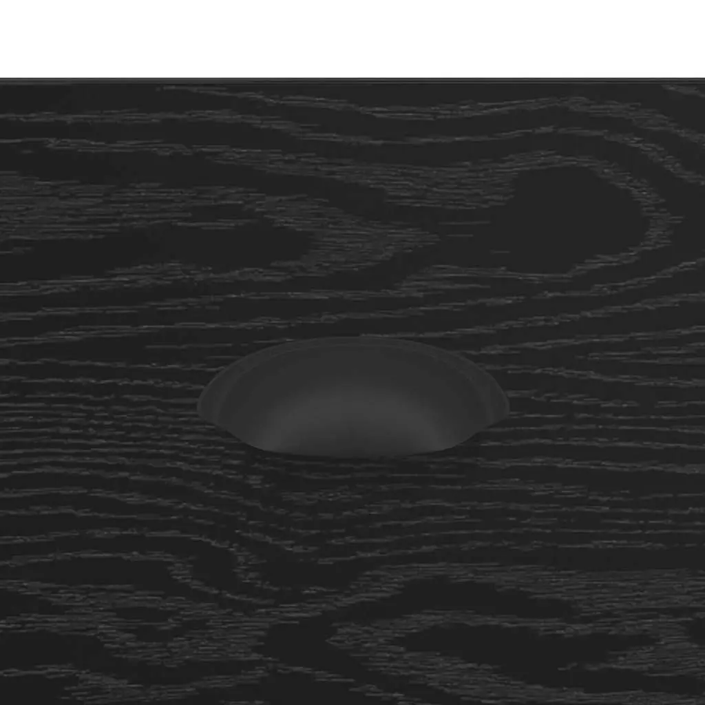 Sideboard Engineered Wood 70 x 35.5 x 67.5 cm Black Matte Finish