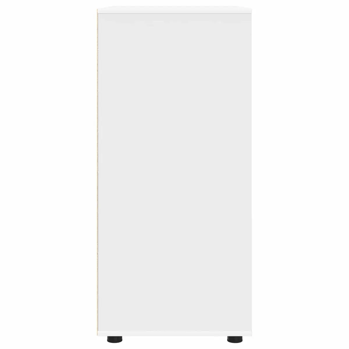 White Storage Cabinet Engineered Wood 80x48x105cm Bedroom Living Room Multiple Drawers