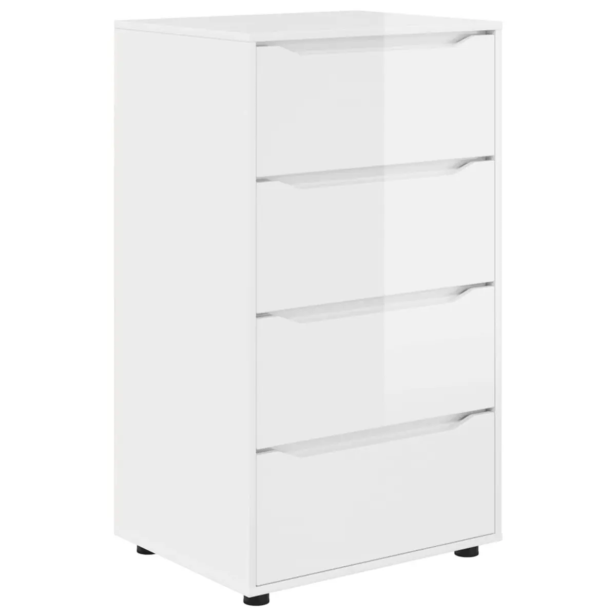 Storage Cabinet High Gloss White Bedroom Living Room Organizer Drawers
