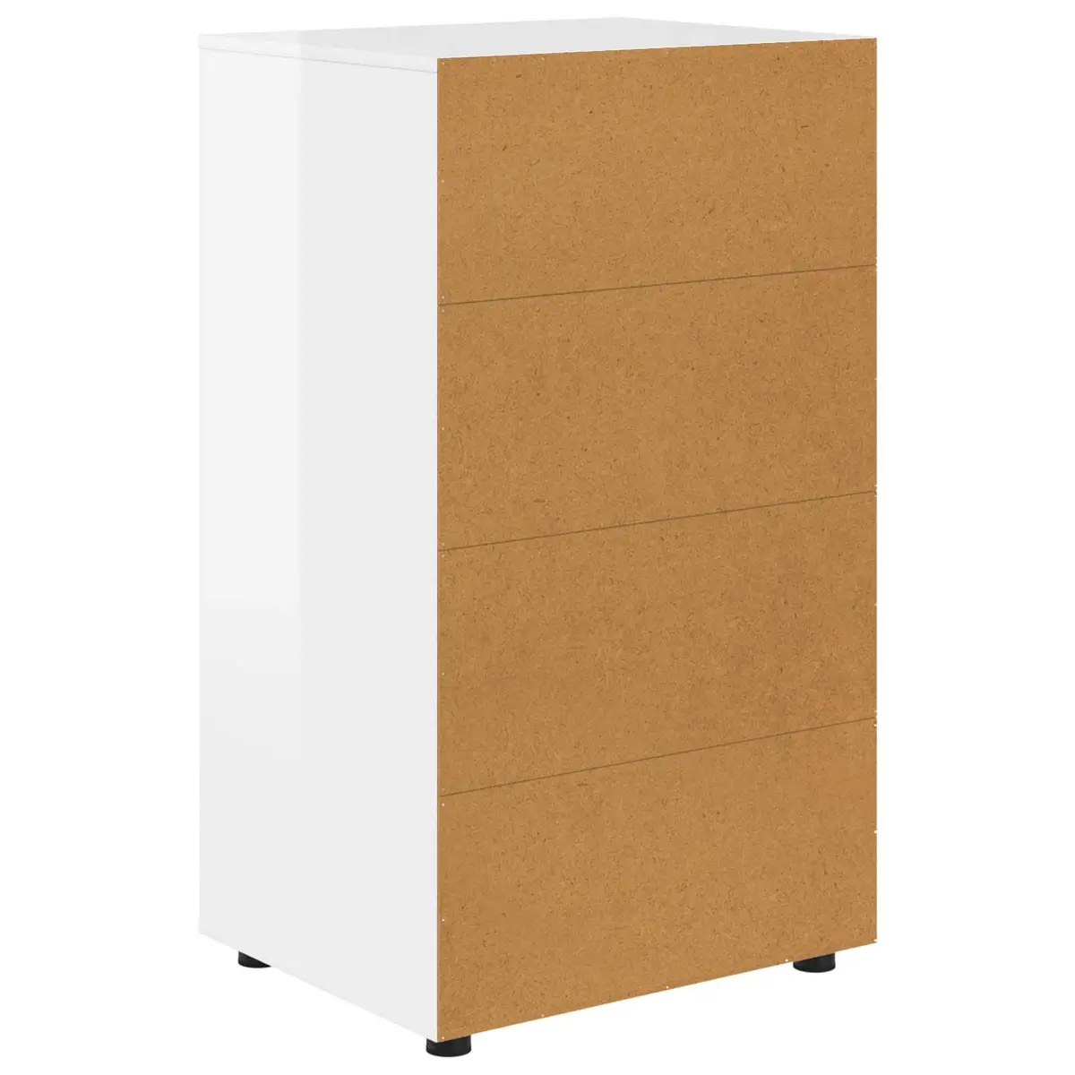 Storage Cabinet High Gloss White Bedroom Living Room Organizer Drawers