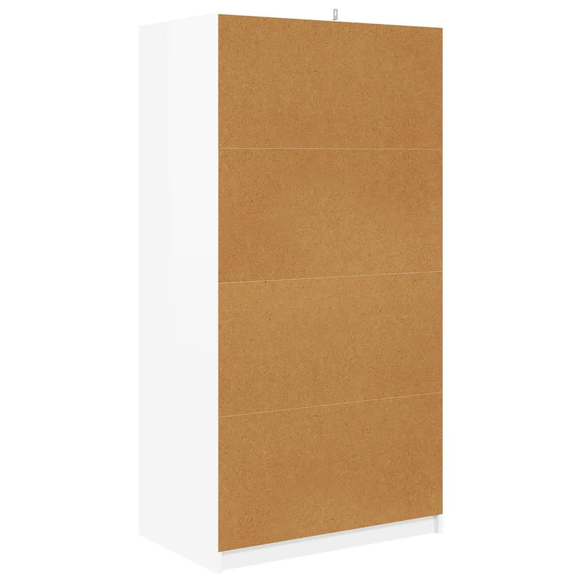 Wardrobe High Gloss White 79.5 x 49 x 156 cm Bedroom Storage Cupboard Cabinet
