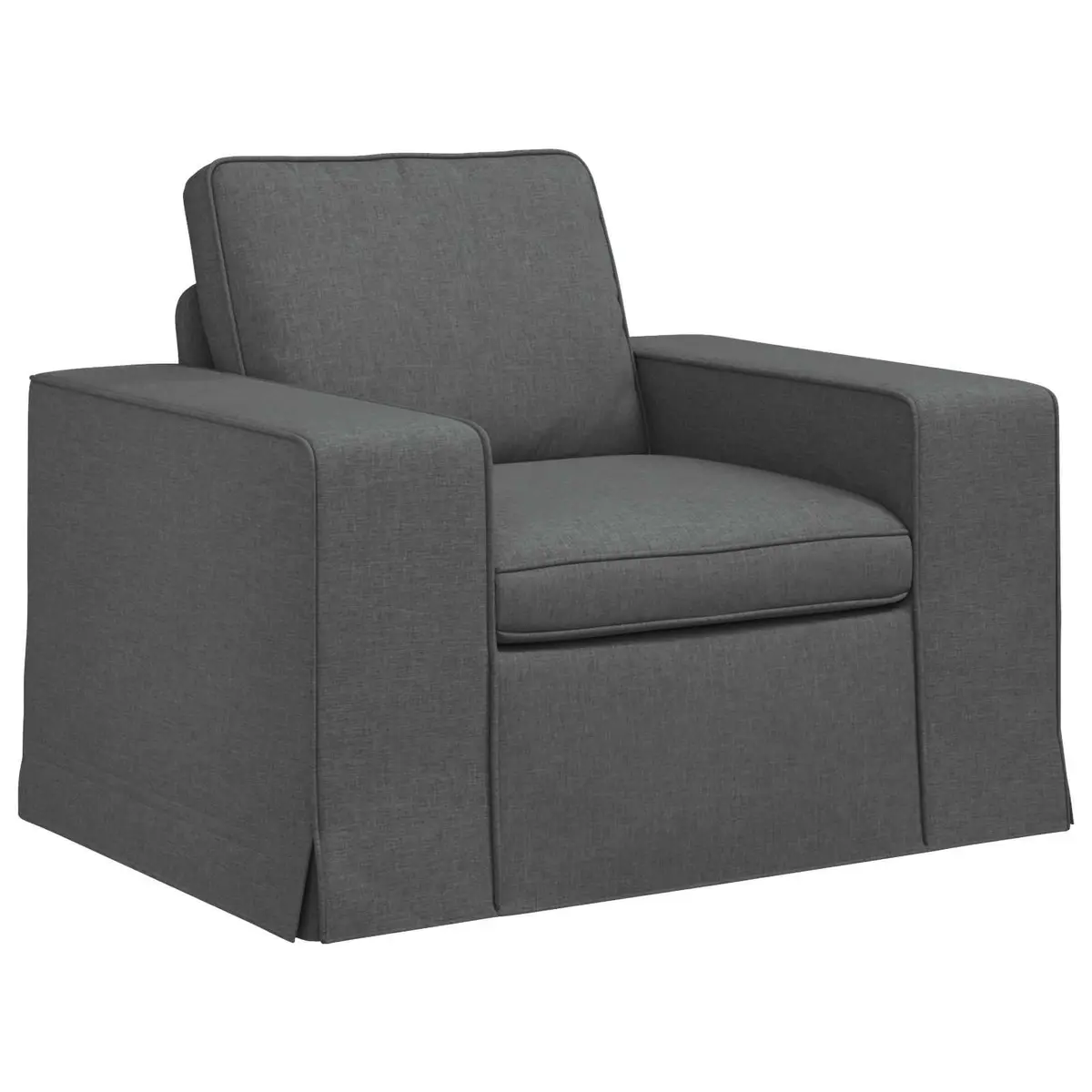 Sofa Set Modular Sectional Fabric 2 Piece Grey