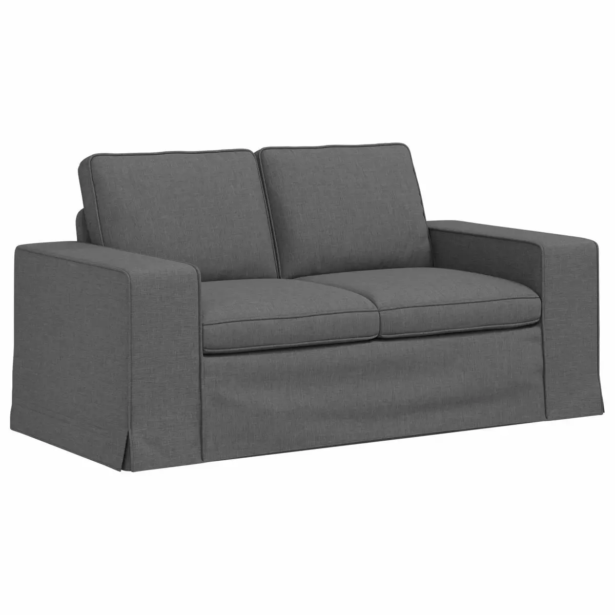 Sofa Set Modular Sectional Fabric 2 Piece Grey