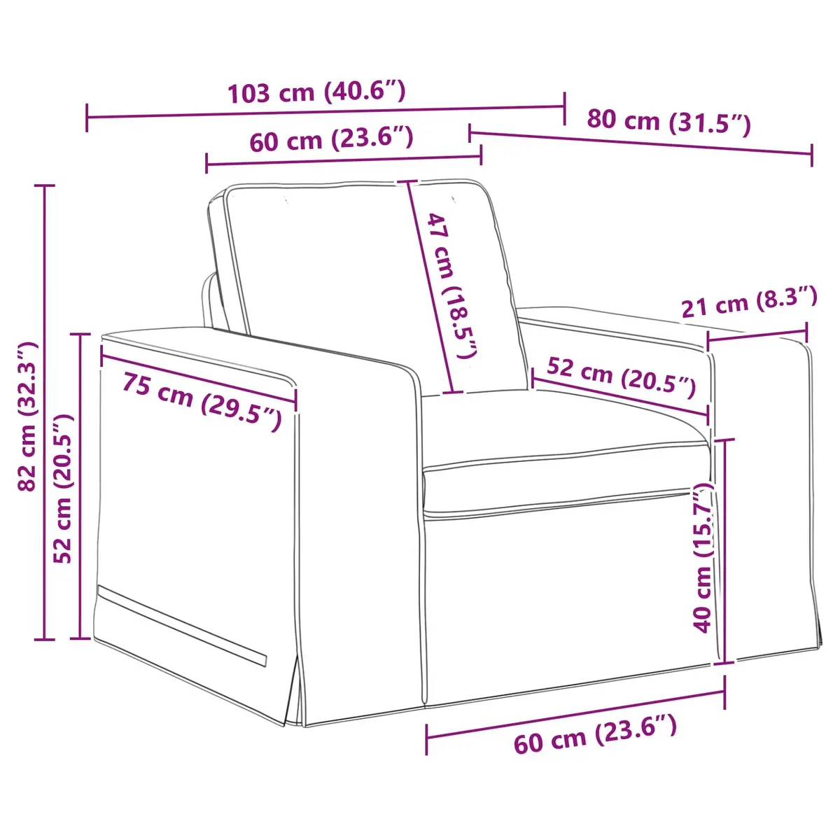 Sofa Set 2 pcs Black Modular Sectional Fabric Couch Living Room Furniture