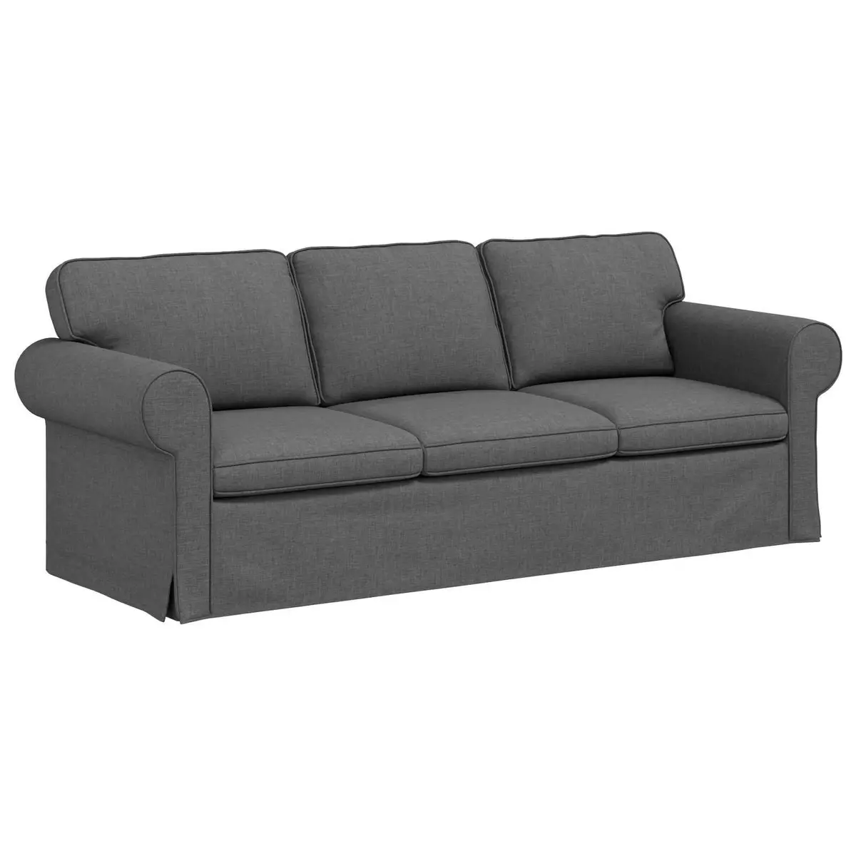 Sofa Set Modular Fabric Metal Frame 2 Piece Grey Contemporary Living Room Furniture