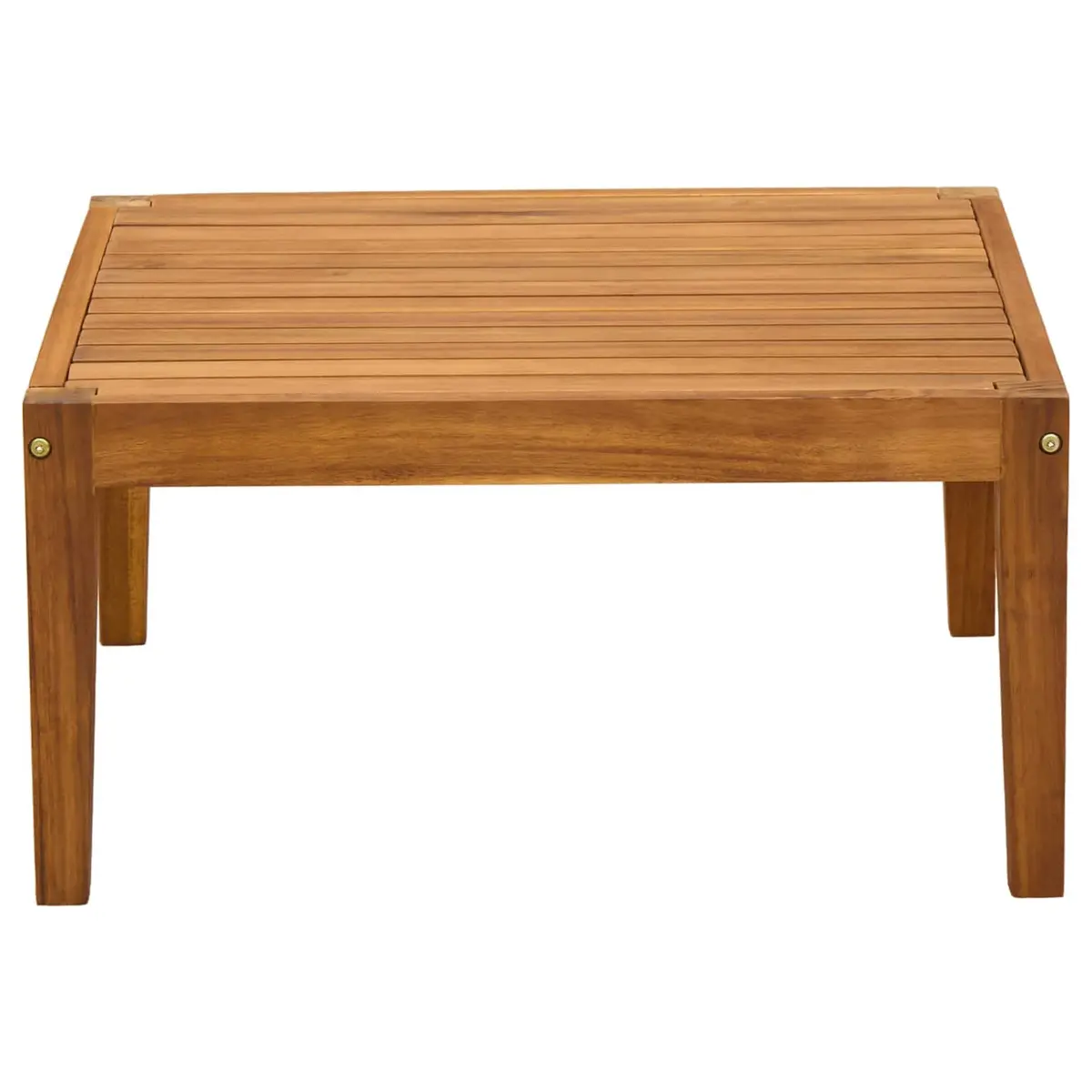 Garden Table Solid Acacia Wood 60 x 60 x 30 cm Brown Outdoor Patio Balcony Dining Side Table