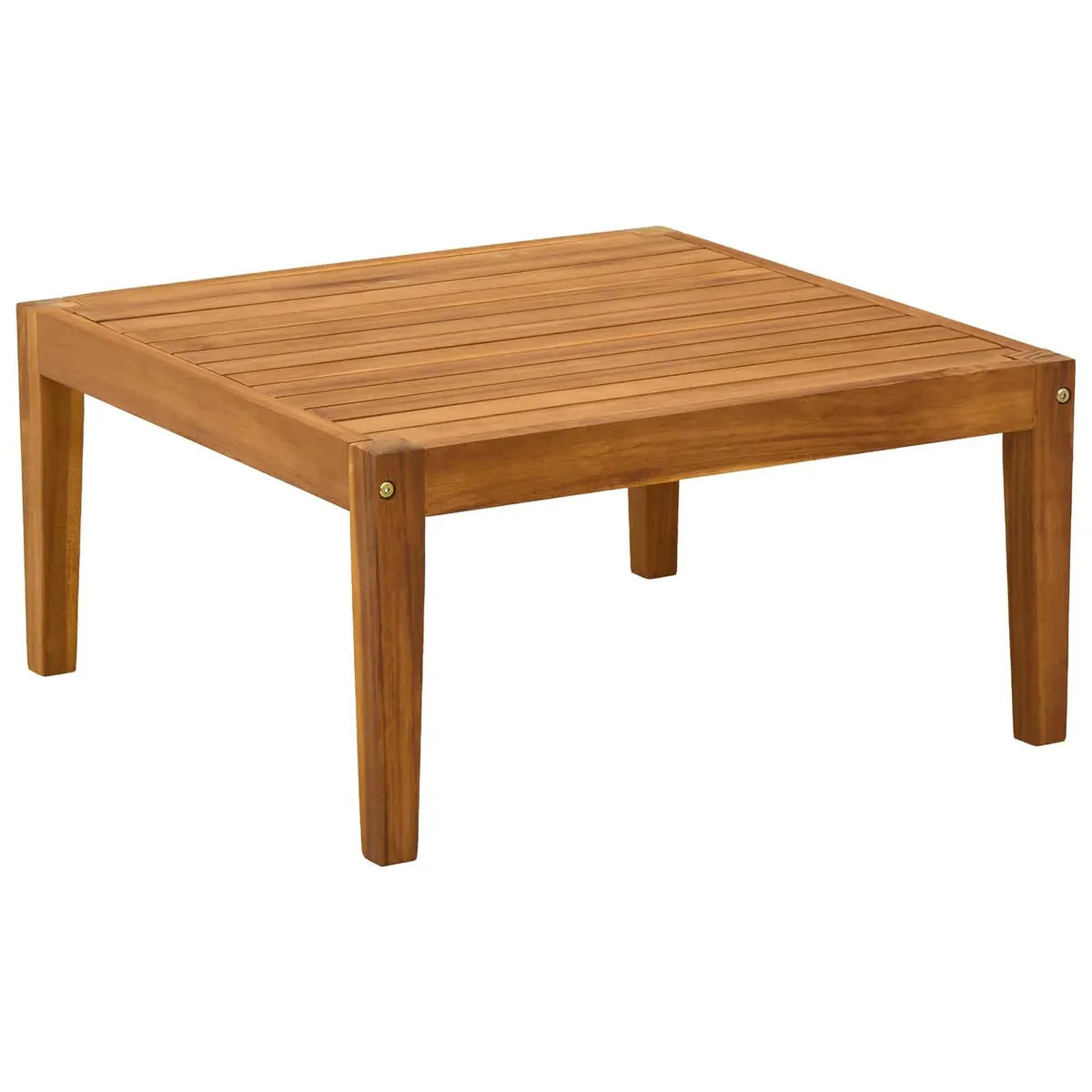Garden Table Solid Acacia Wood 60x60x30cm Brown Outdoor Side Table Patio Balcony Furniture