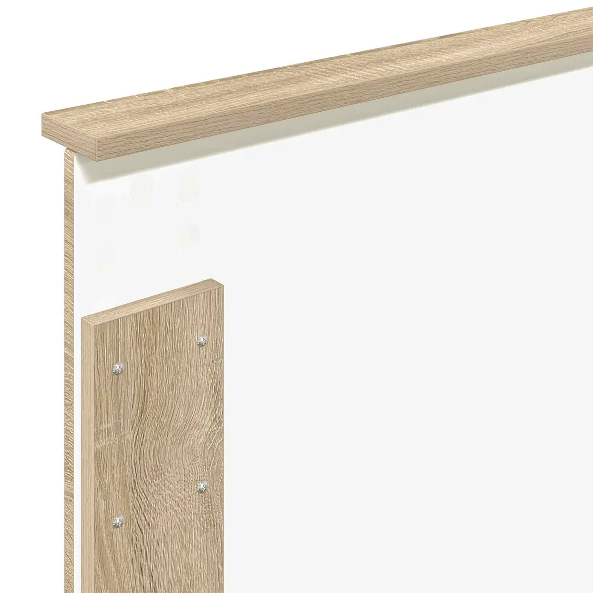Storage Drawer Bed Frame Engineered Wood Modern Minimalist 90 x 190 cm Sonoma Oak