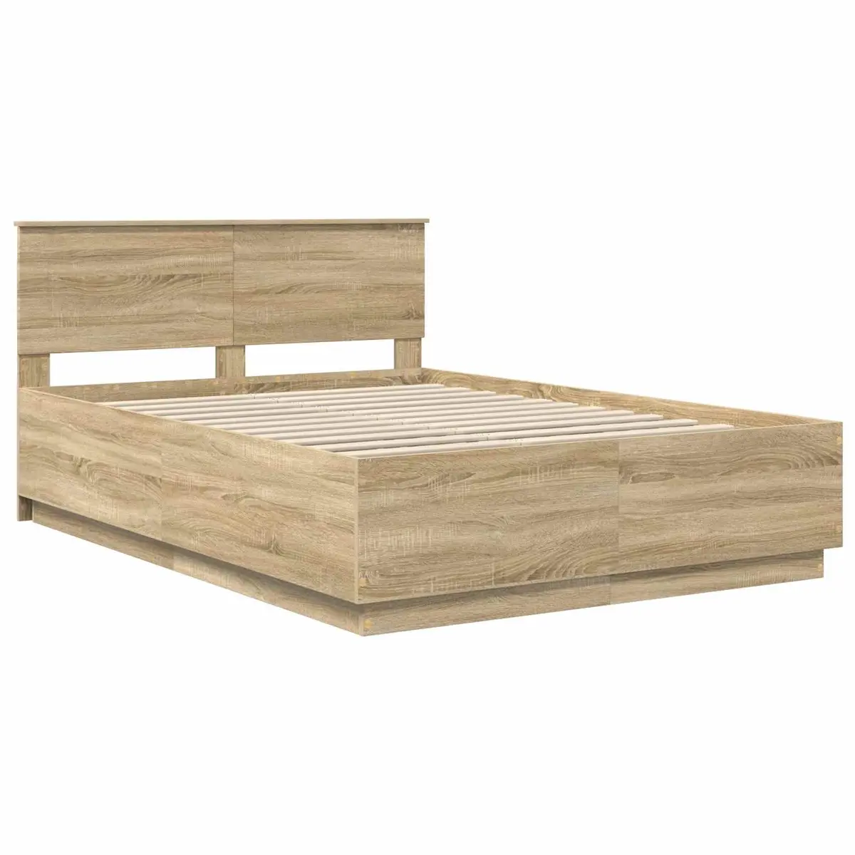 150x200cm Bed Frame with Adjustable Headboard