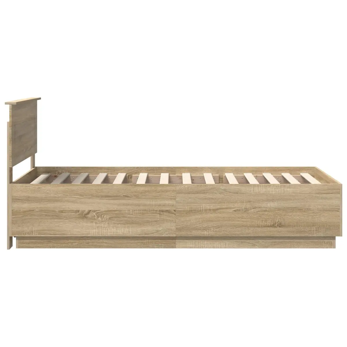 Bed Frame with Headboard 90 x 190 cm Engineered Wood Modern Contemporary Bedroom