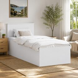 Versatile Bed Frame with Headboard for Modern Spaces - 90 x 190 cm