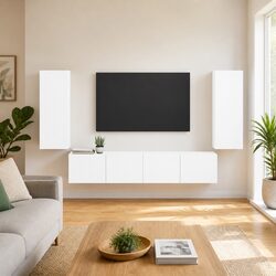 Functional 4-Piece TV Wall Cabinet Set for Your Home