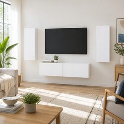 Practical Wall-mounted TV Cabinet Set for Daily Use