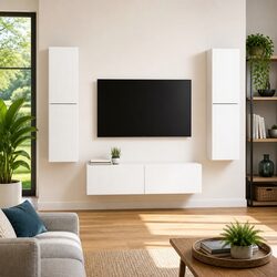 Practical 6-Piece TV Cabinet for Organized Living