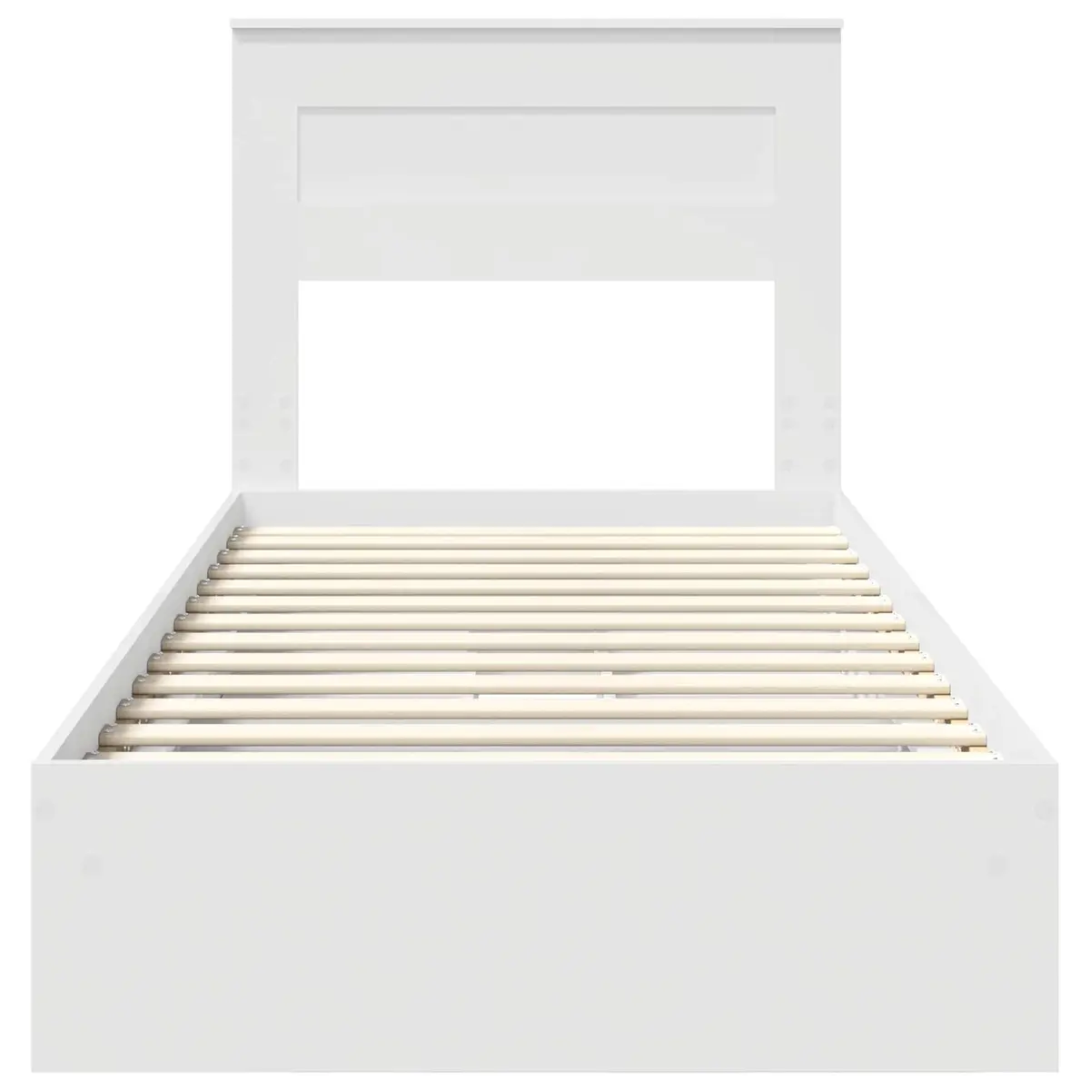 Storage Bed Frame with Headboard for Bedroom Use 90 x 190 cm