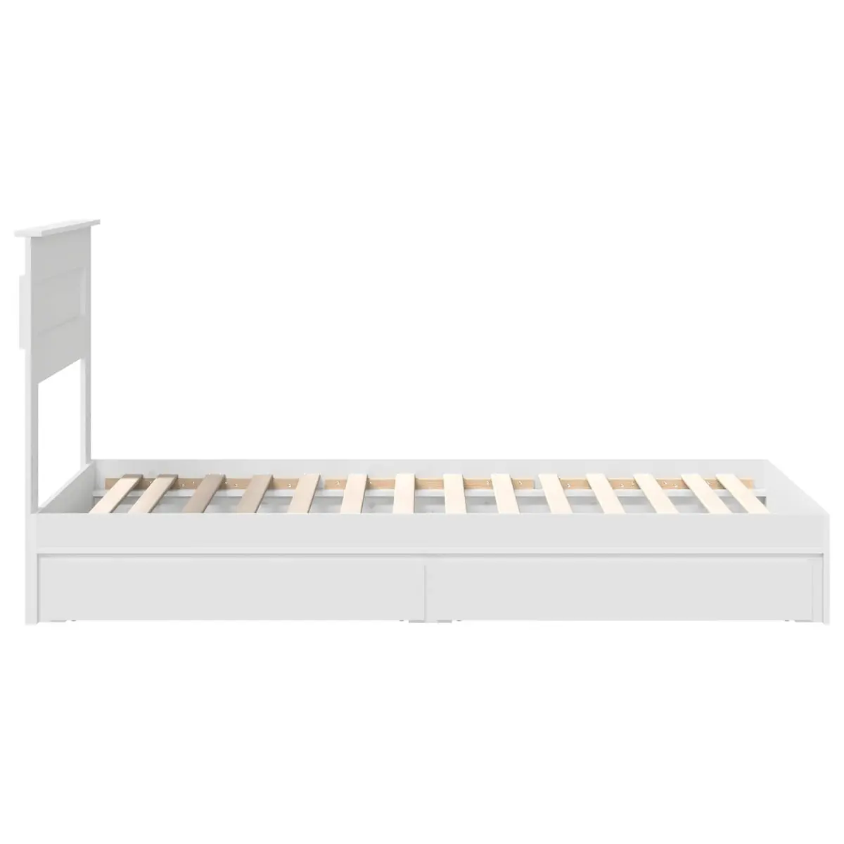 Storage Bed Frame with Headboard for Bedroom Use 90 x 190 cm