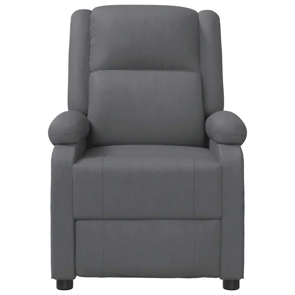 Electric Massage Chair Faux Leather Grey Reclining 3 Positions