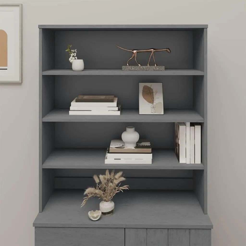 Dark Grey Highboard Top with Three Shelves