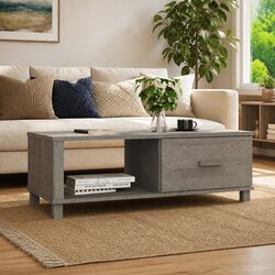 Versatile Grey Wooden Coffee Table for Any Room