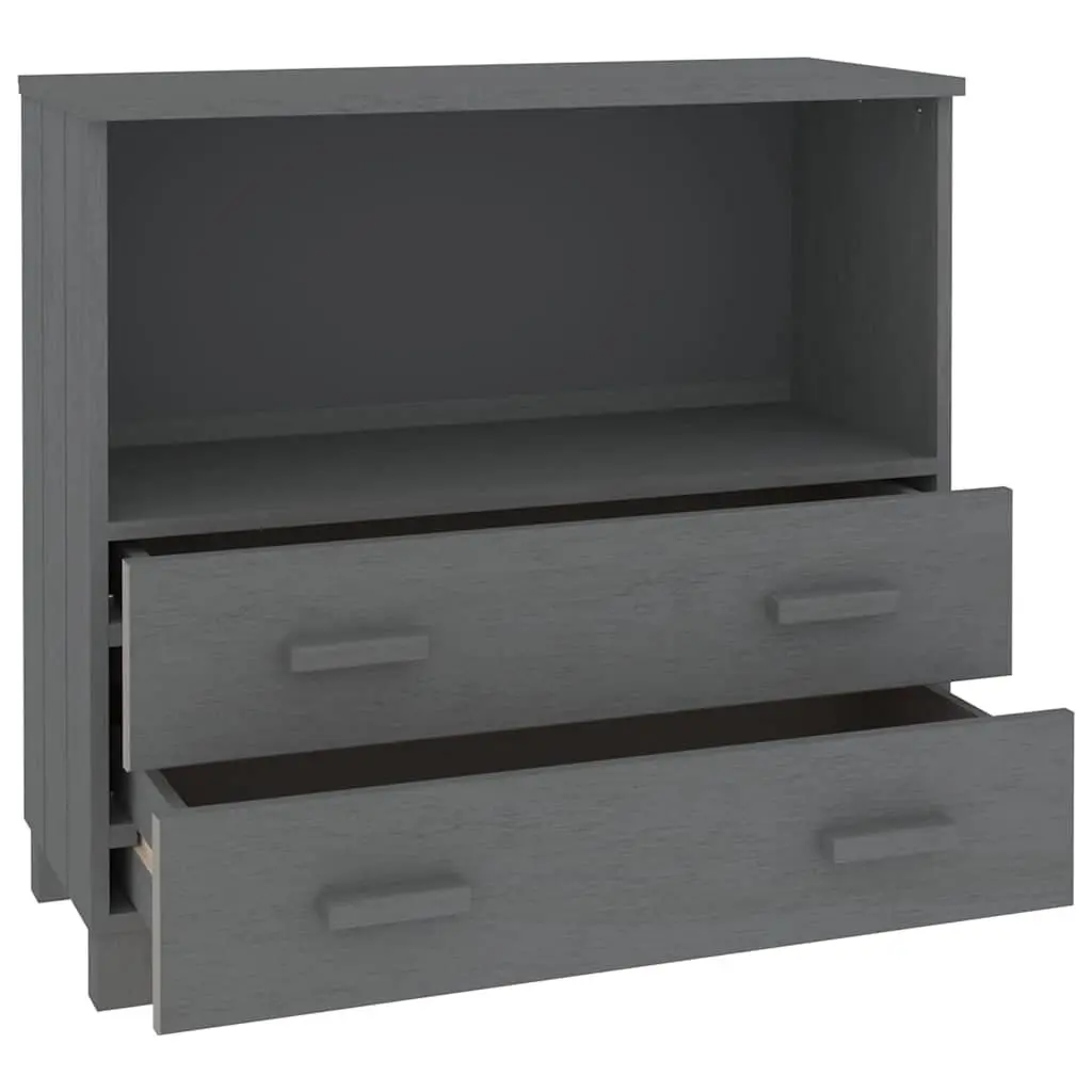 Wooden Sideboard Storage Cabinet with Drawers Compartment Grey Buffet Furniture