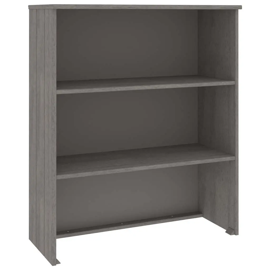 Highboard Top Solid Pine Wood 85x35x100cm Light Grey Storage Sideboard Cabinet