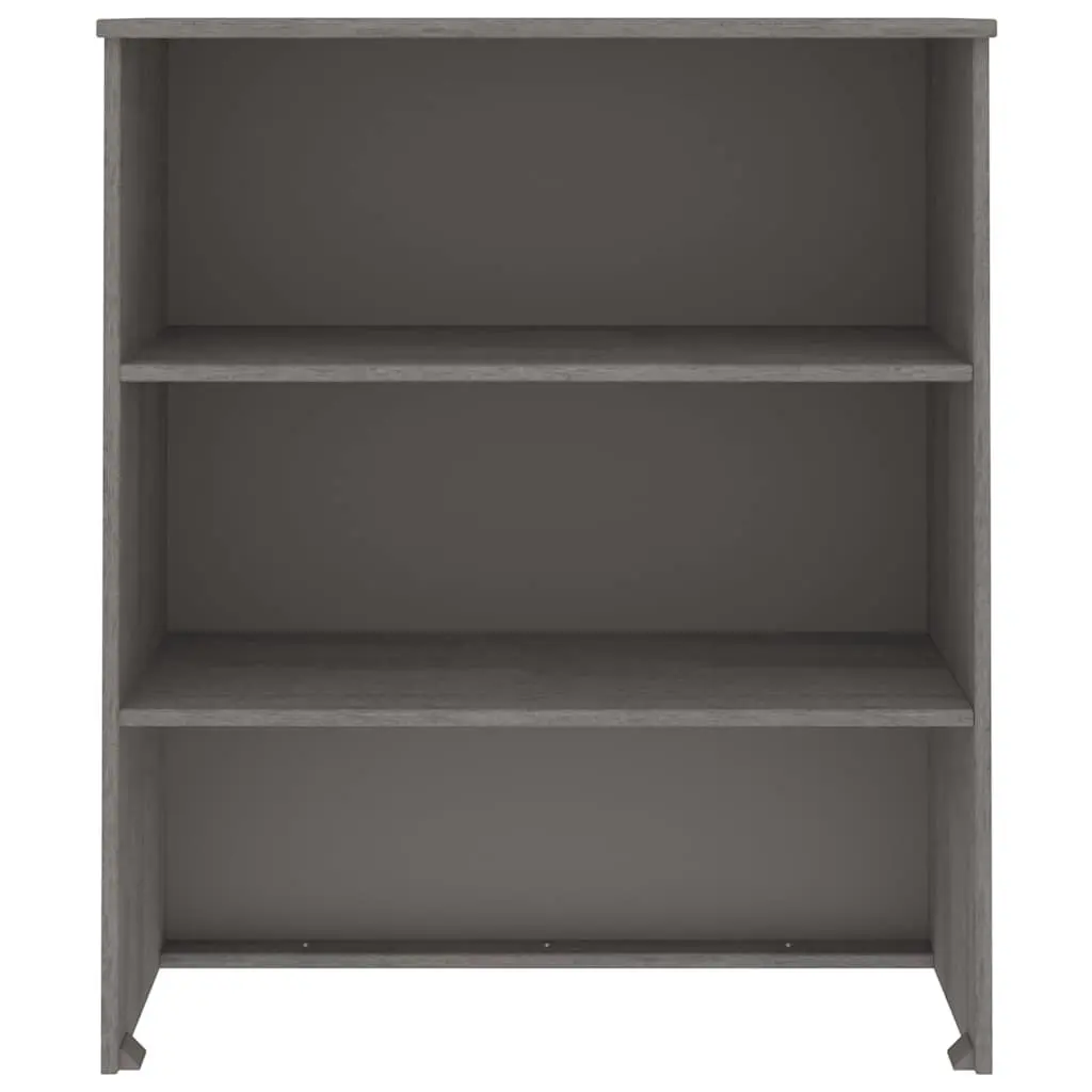 Highboard Top Solid Pine Wood 85x35x100cm Light Grey Storage Sideboard Cabinet