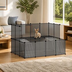 Versatile Small Animal Cage 143x107x93 cm for Home Use