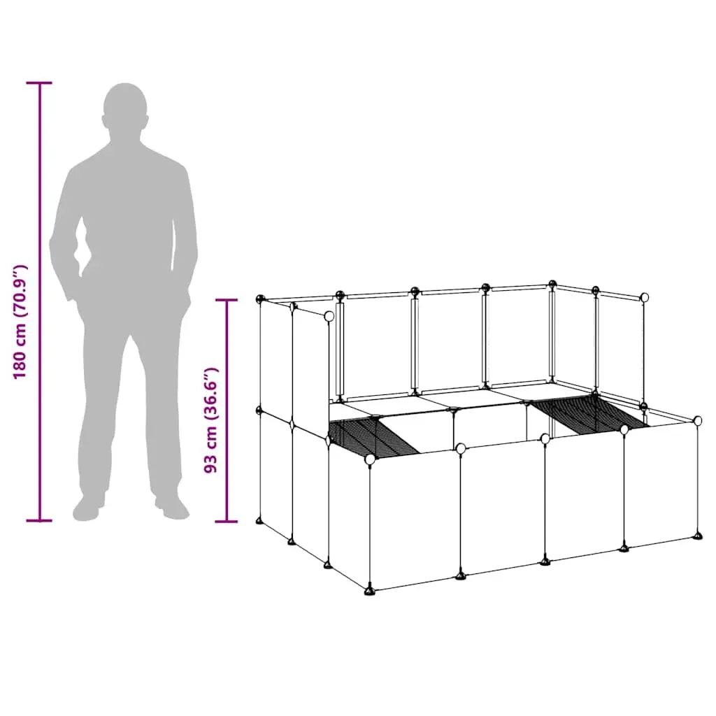 Small Animal Cage for Home Use, 143x107x93 cm