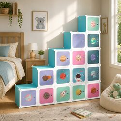Cube Storage Cabinet: Practical Solution for Kids' Rooms