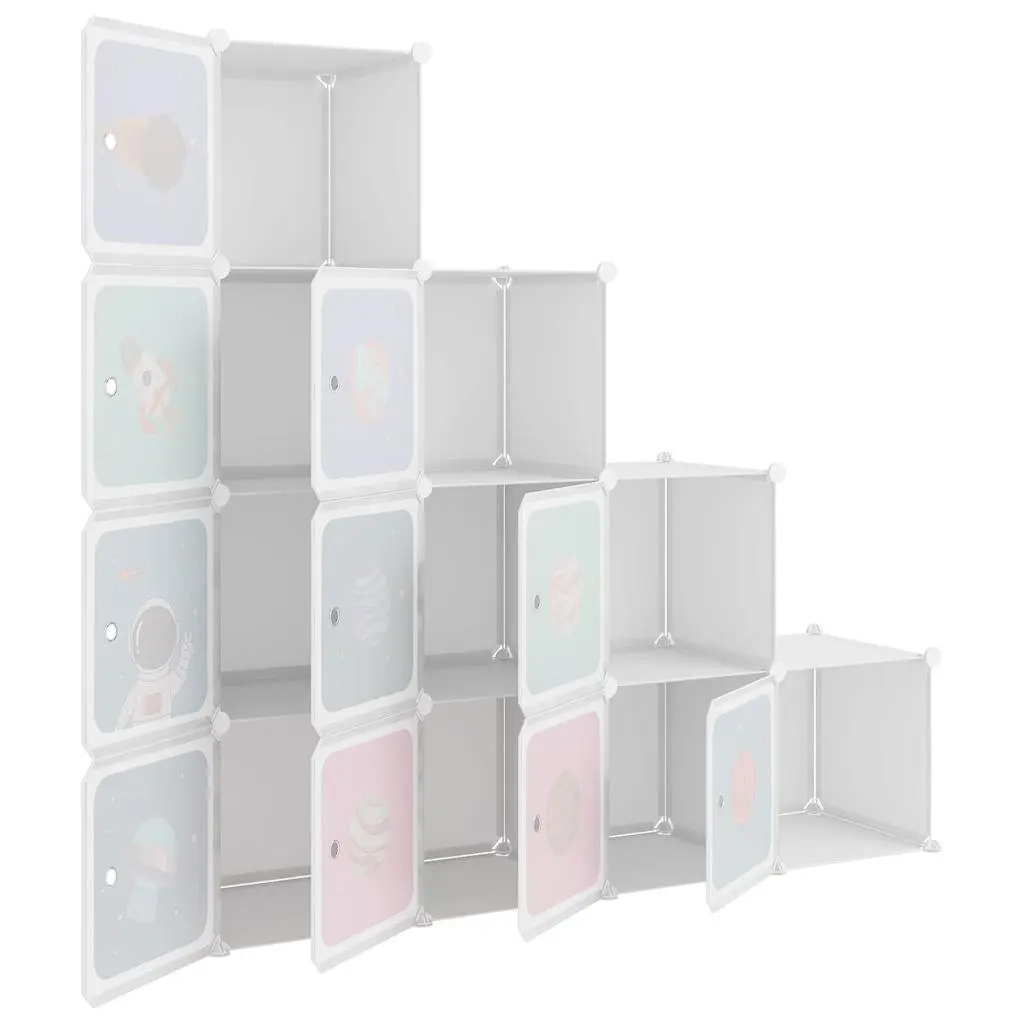 Kids 10-Cube Storage Cabinet for Organized Spaces