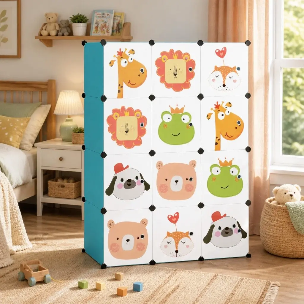 Kids Cube Storage Cabinet for Organized Spaces