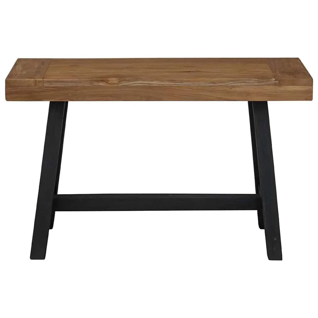 Solid Wood Teak Bench 80cm Brown