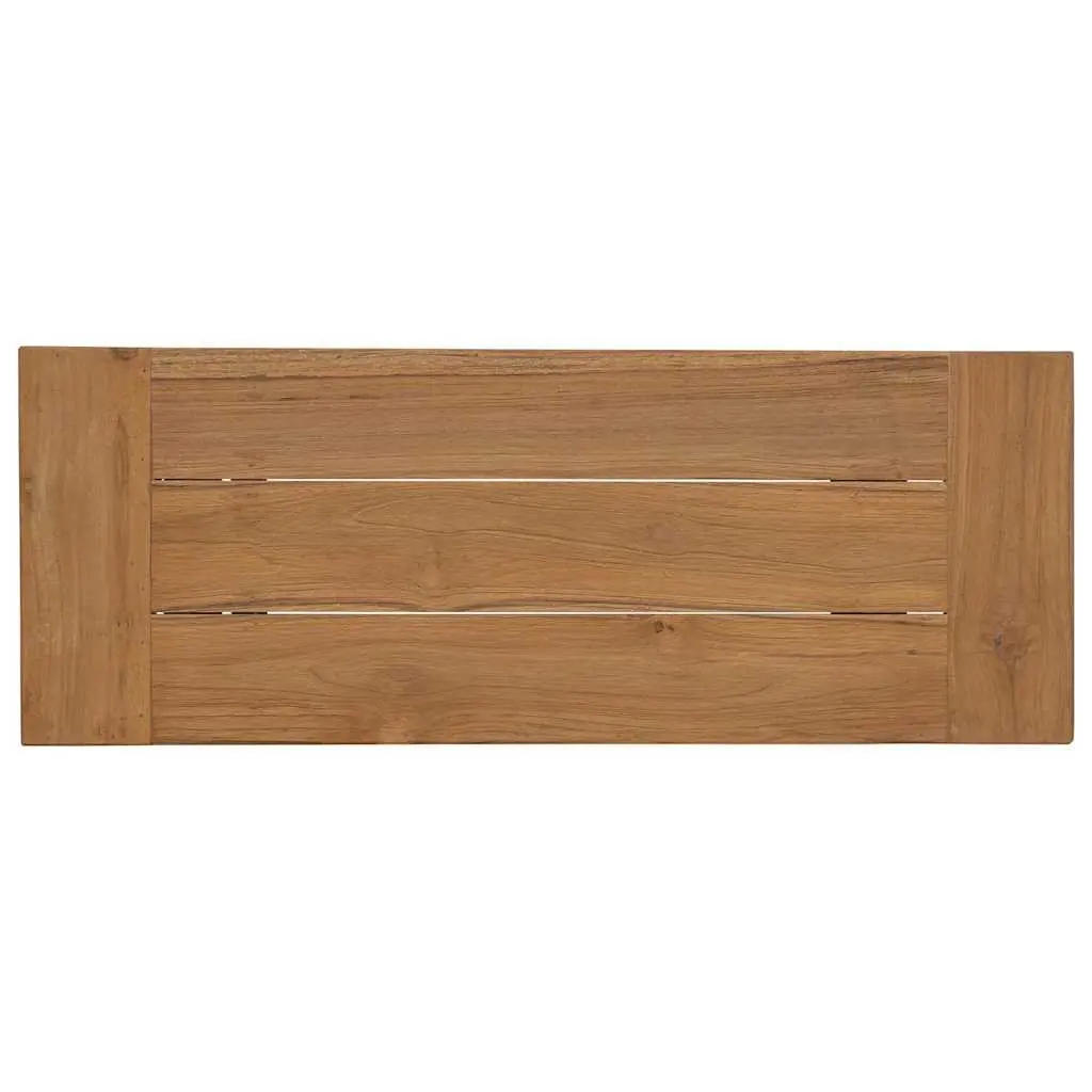 Solid Wood Teak Bench 80cm Brown