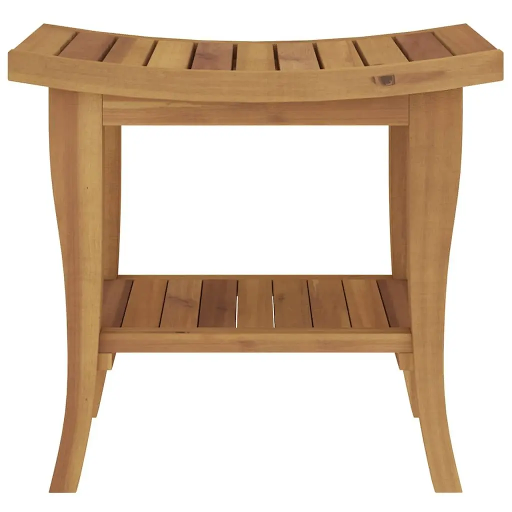 Wooden Bathroom Side Table for Shower Essentials 50x35x45cm
