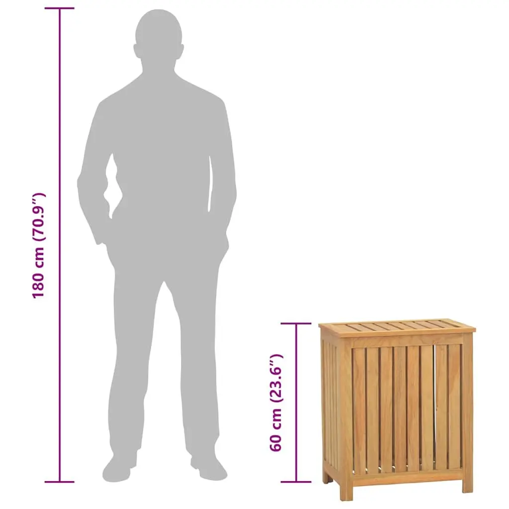 Laundry Basket for Home Use 50x35x60 cm