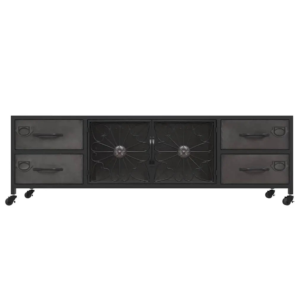 Silver TV Cabinet for Home Use