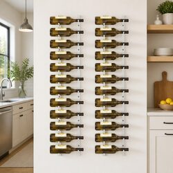 Wall Mounted Wine Rack for Home Bars and Kitchens