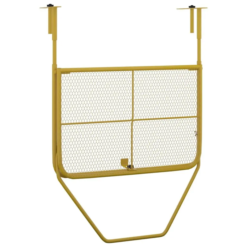Foldable Balcony Table Steel 60x40cm Gold
