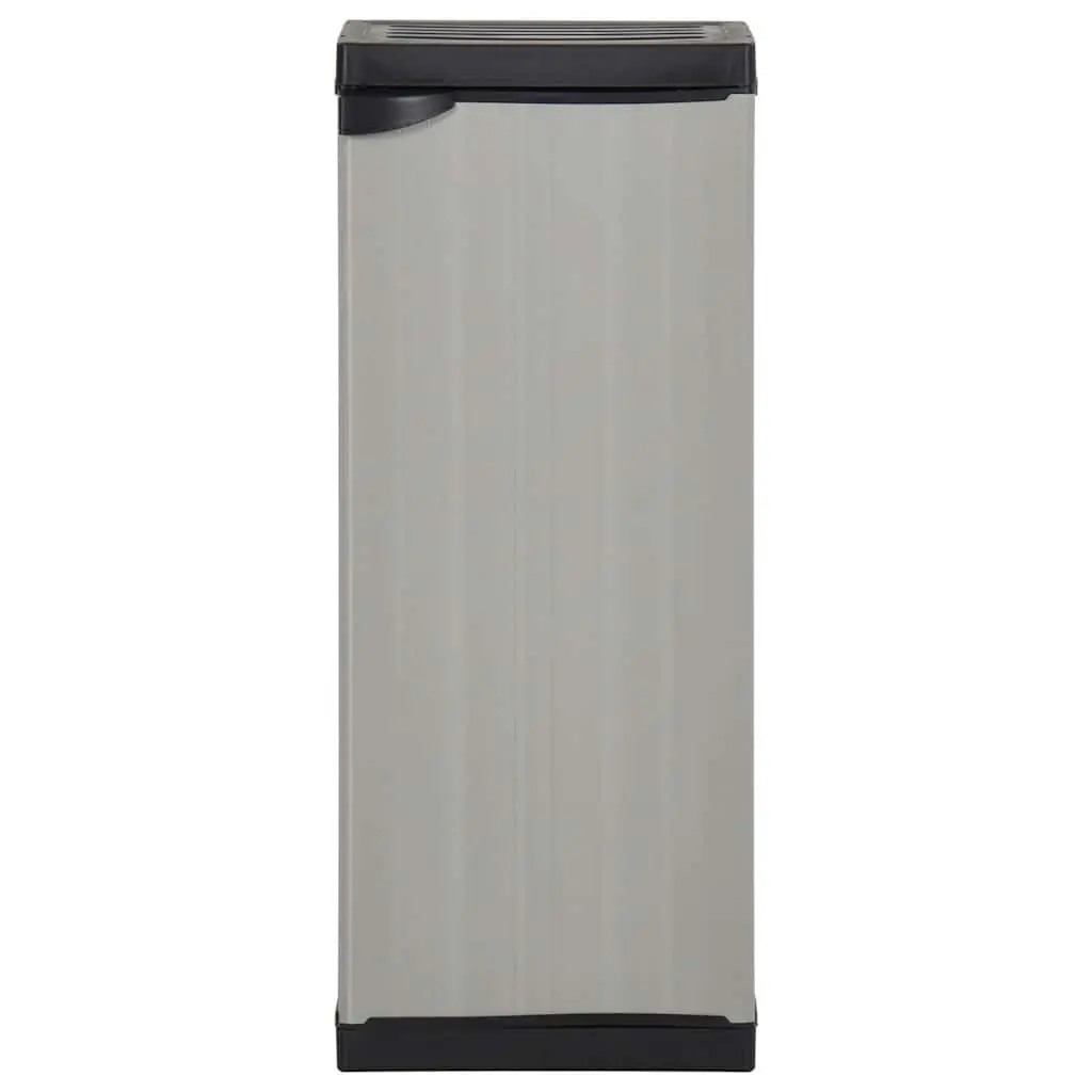 Garden Storage Cabinet PVC Polypropylene 35x40x85cm Grey