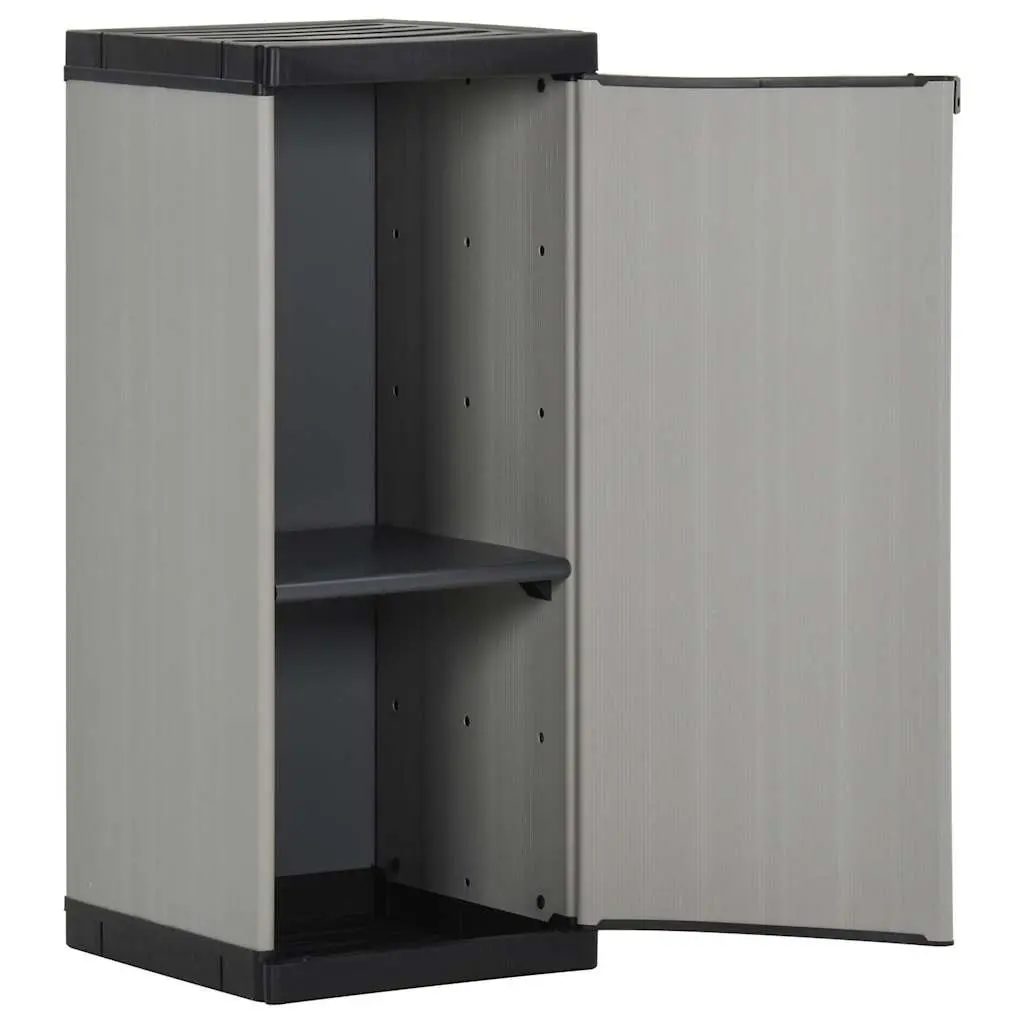 Garden Storage Cabinet PVC Polypropylene 35x40x85cm Grey