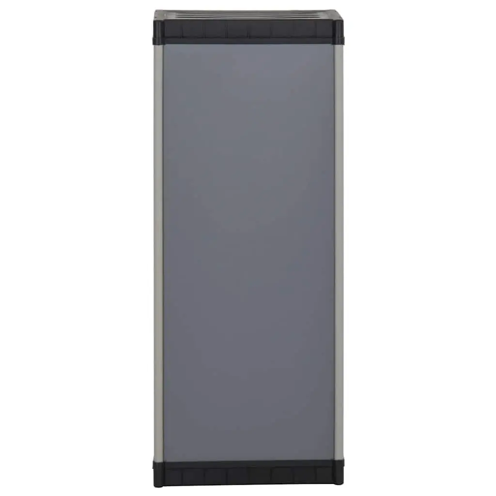 Garden Storage Cabinet PVC Polypropylene 35x40x85cm Grey