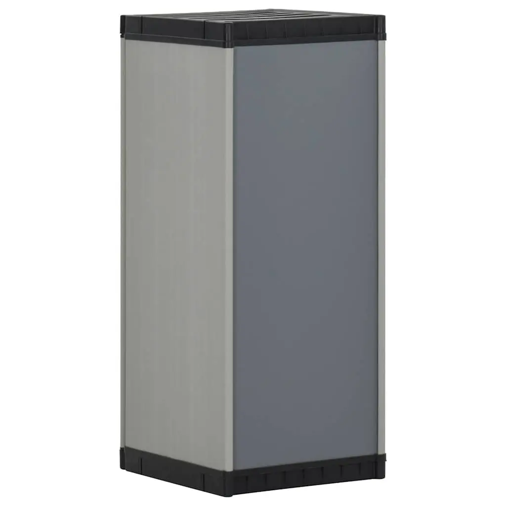 Garden Storage Cabinet PVC Polypropylene 35x40x85cm Grey