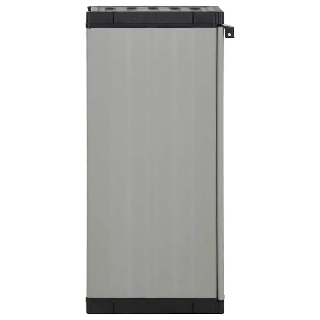 Garden Storage Cabinet PVC Polypropylene 35x40x85cm Grey