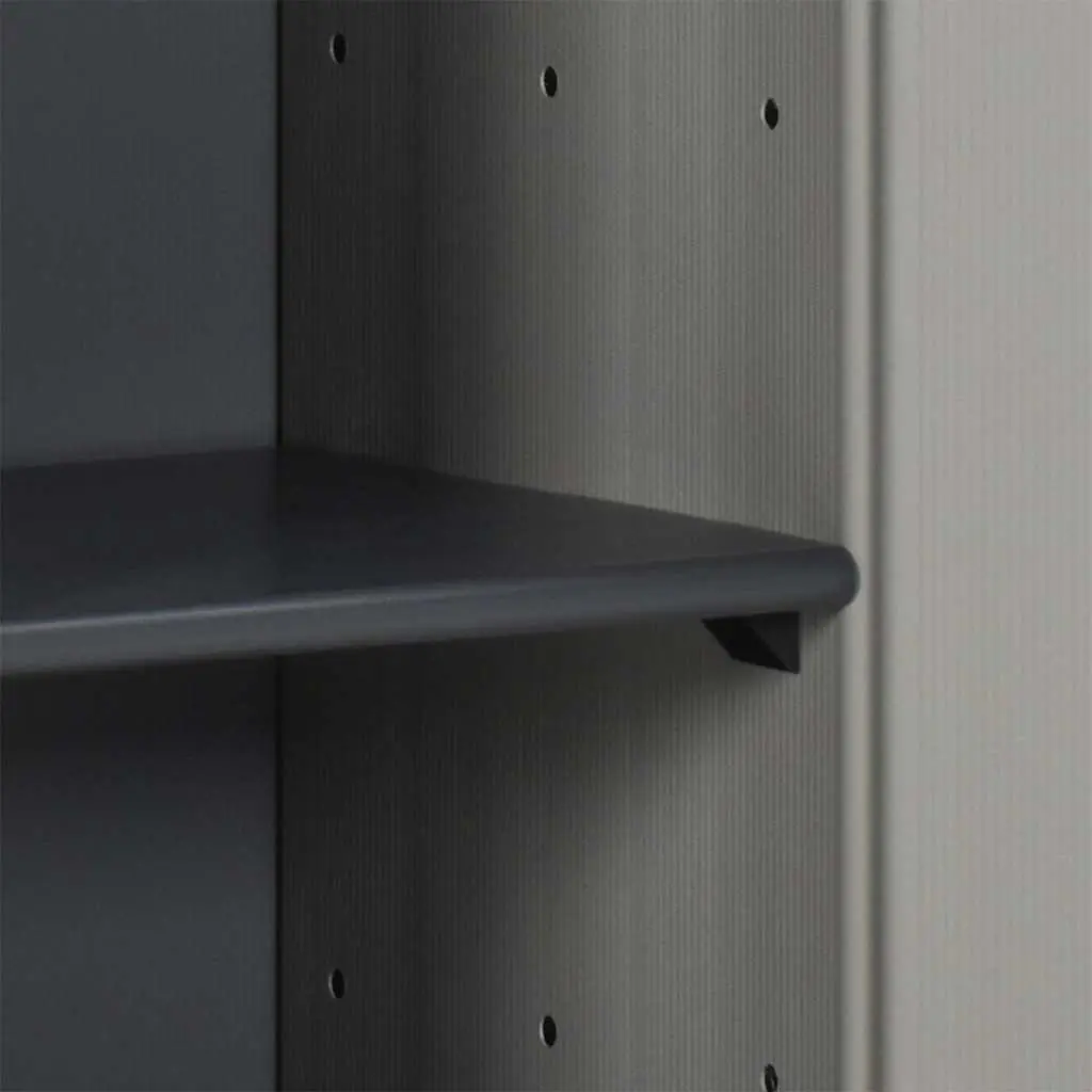 Garden Storage Cabinet PVC Polypropylene 35x40x85cm Grey