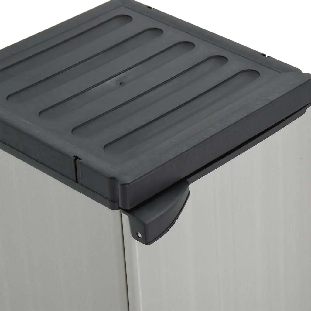 Garden Storage Cabinet PVC Polypropylene 35x40x85cm Grey