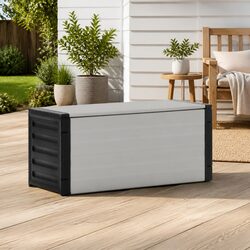 Practical Grey Garden Waste Basket for Home Use 85x34x40 cm