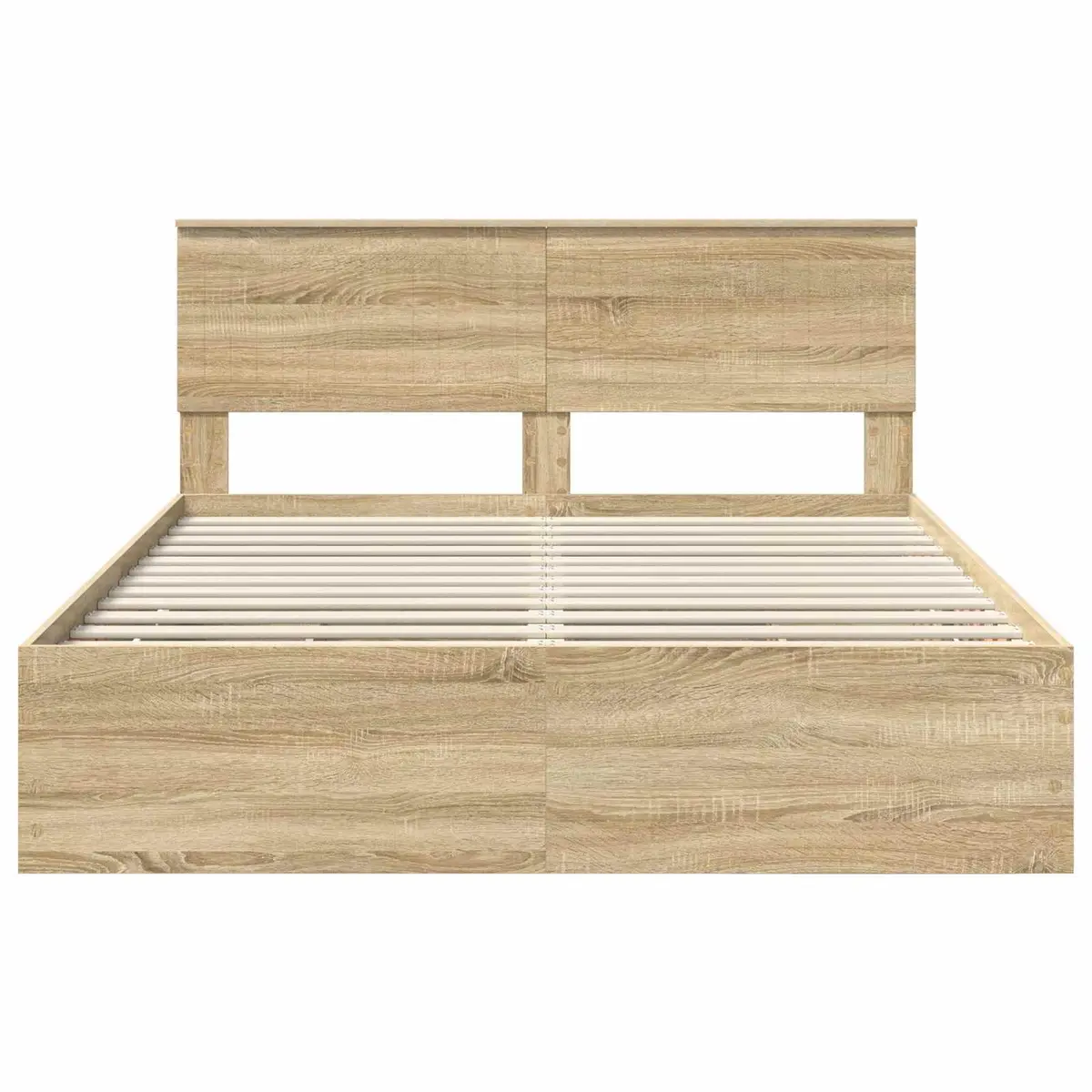 Bed Frame with Storage Drawer Sonoma Oak 150 x 200 cm Engineered Wood