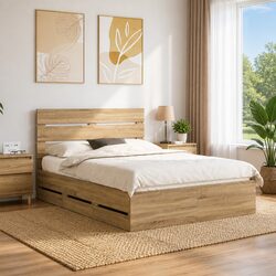Practical Bed Frame with Storage Drawers for Everyday Use