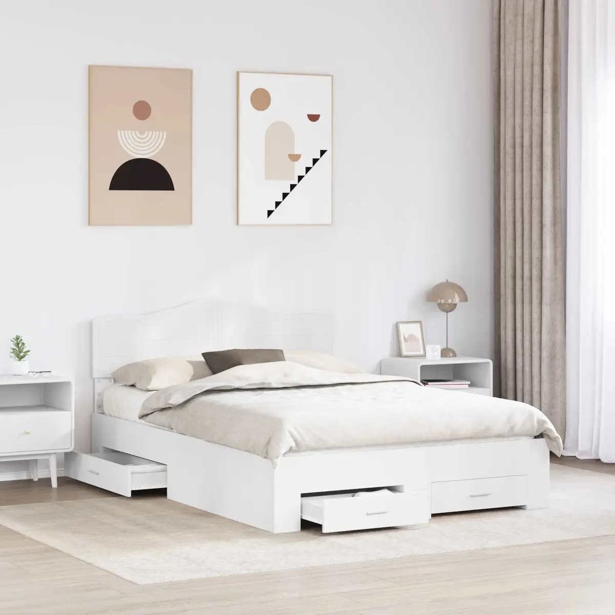 Bed Frame with Headboard for Real-Life Use