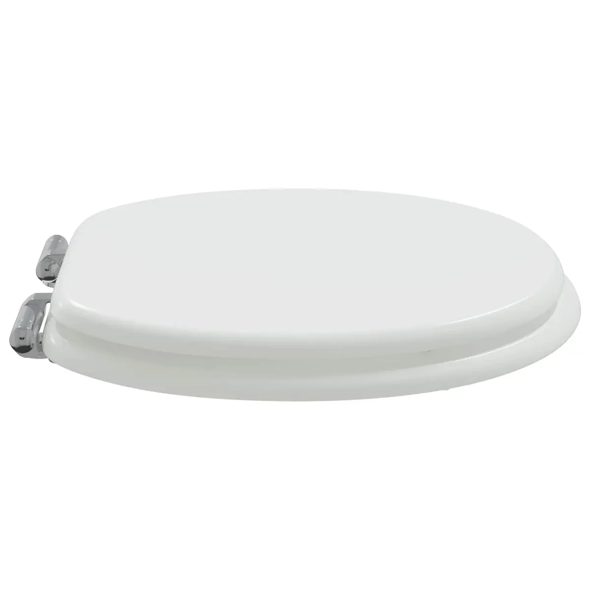 Toilet Seat Soft Close White MDF 44 x 38 cm Bathroom Upgrade Pack of 2